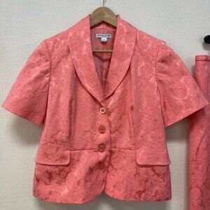 NWT Pendleton Pink Floral Blazer & Pencil Skirt Set Business Suit  SZ 16